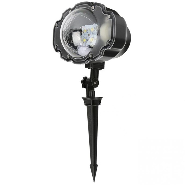 YouOKLIGHT Impermeável Branco Frio LED Snowfall Projetor Holofotes Paisagem Luz Com Controle Remoto - Plugue UE-6