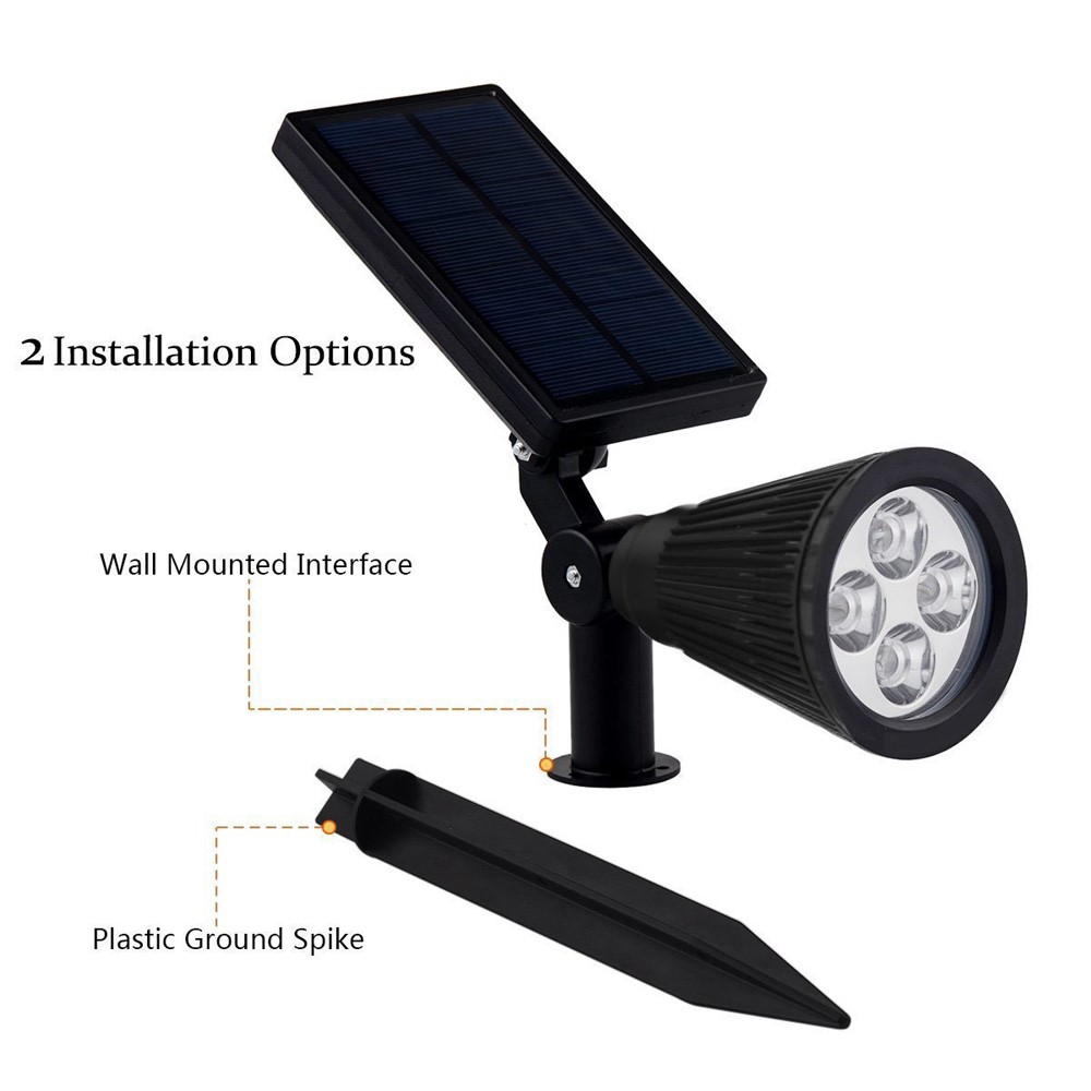 Light Control Solar LED Spotlight 200LM 6500K Waterproof Design - White-8