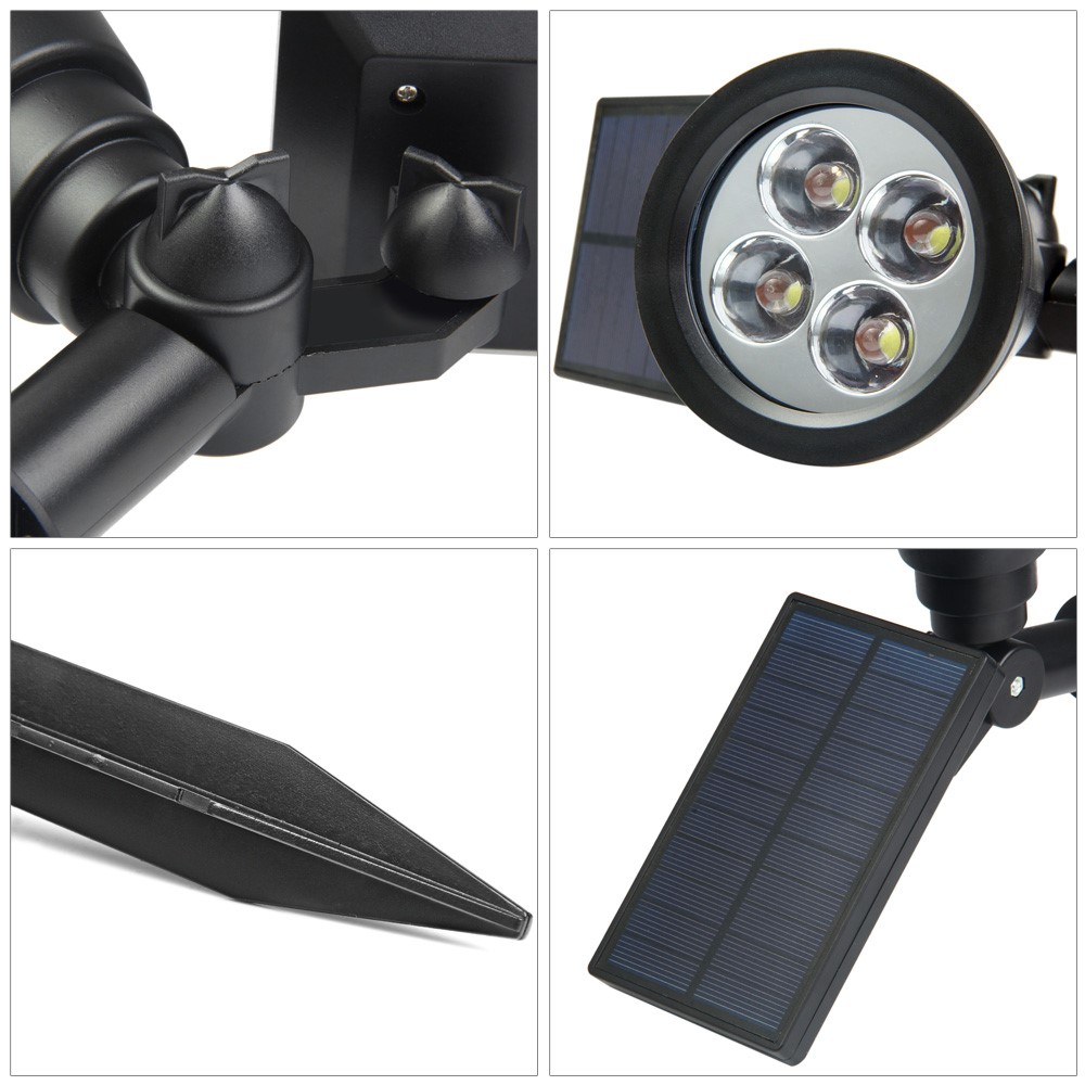 Light Control Solar LED Spotlight 200LM 6500K Waterproof Design - White-9