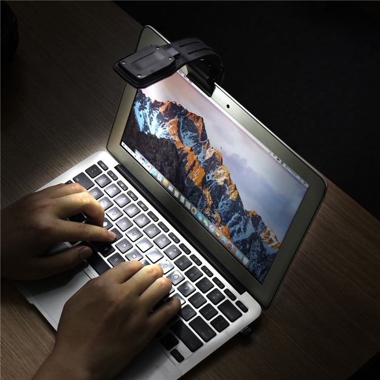 USB Aufladbare Buchleselampe LED Buchleuchte Mit Abnehmbarem Flexiblem Clip 4 Einstellbare Helligkeit-4
