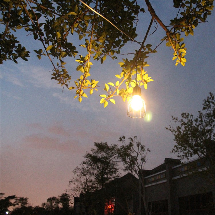 DS-9426 Waterproof Solar Powered Smart Discharge Hanging Light Pendant Lamp with Octagonal Iron Lampshade-7