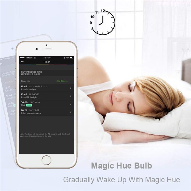 YOUOKLIGHT YK0074 LED Bluetooth Smart Bulb 4.5W E27 RGBW Color Changing LED Bluetooth 4.0 Smart Light Bulb-14