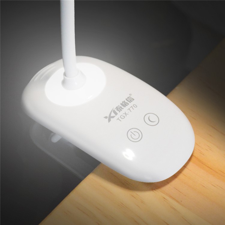 TGX-770 Touch Switch Clip Schreibtischlampe Augenschutz Leselicht Wiederaufladbare USB LED Tischleuchte-2