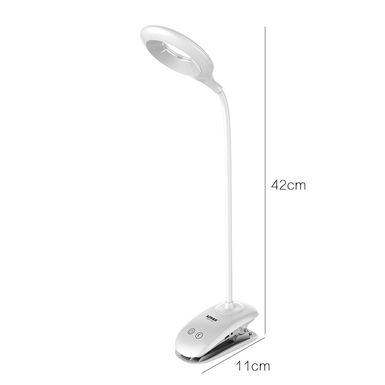 TGX-770 Touch Switch Clip Schreibtischlampe Augenschutz Leselicht Wiederaufladbare USB LED Tischleuchte-6