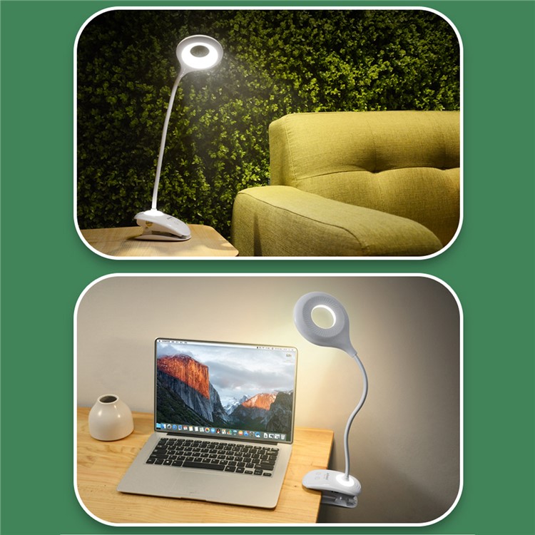 TGX-770 Touch Switch Clip Schreibtischlampe Augenschutz Leselicht Wiederaufladbare USB LED Tischleuchte-8