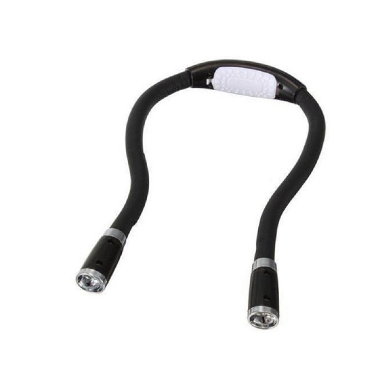 Neck Book Light LED Leselampe Hände Frei 3 Einstellbare Helligkeit Licht Zum Lesen - Schwarz-2