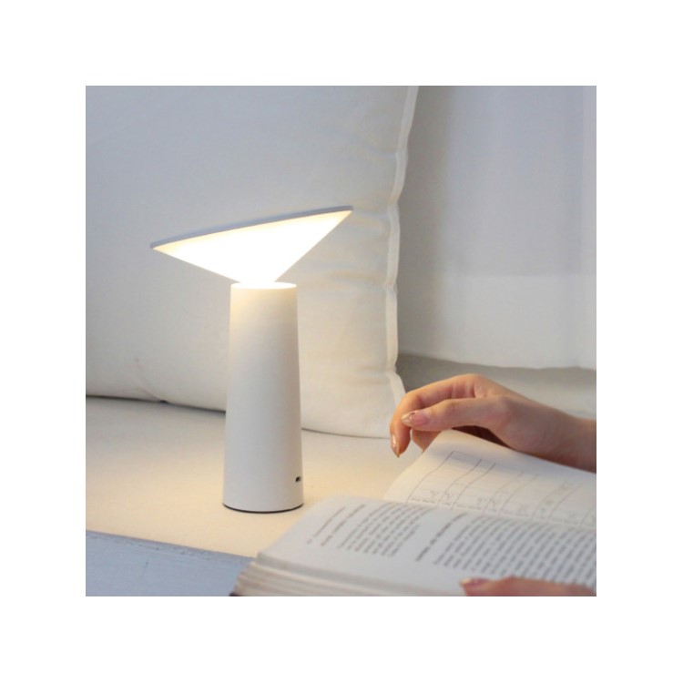 Rechargeable Eye Protection Dimmable Touch LED Desk Lamp - Black-5