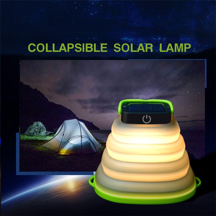 Zusammenklappbares Solarlicht Tragbares Outdoor-USB-wiederaufladbares Campinglicht-6