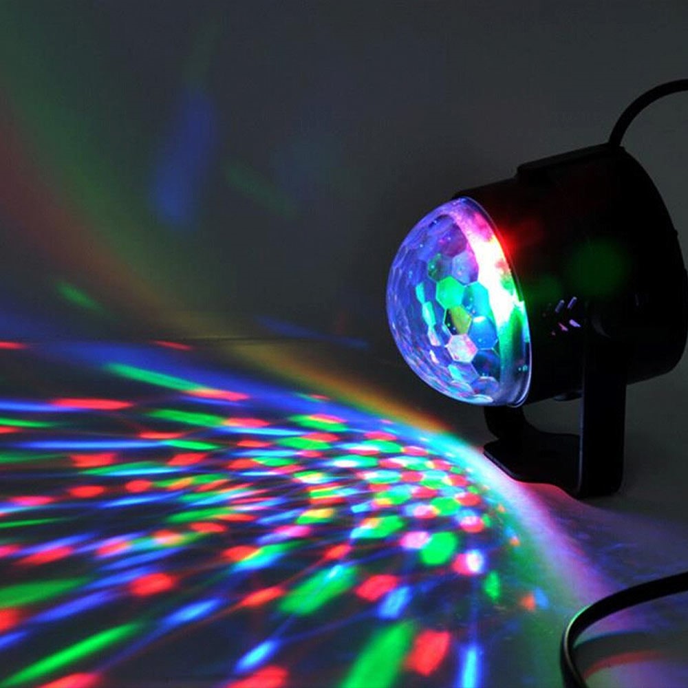 YOUOKLIGHT 7 Moules Lumineux LED RGB Tournant DJ Disco Party Ball - Prise Européenne-10
