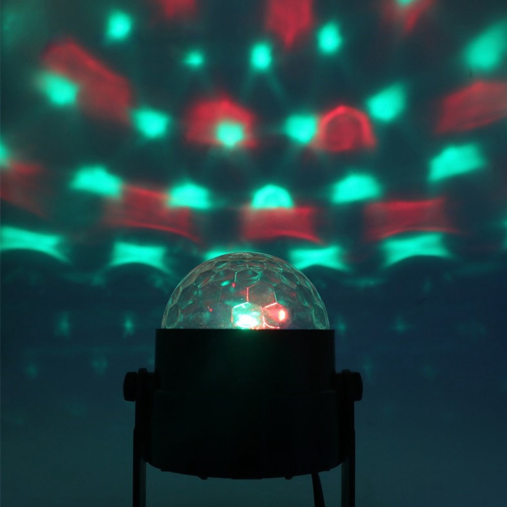 YOUOKLIGHT 7 Moules Lumineux LED RGB Tournant DJ Disco Party Ball - Prise Européenne-4