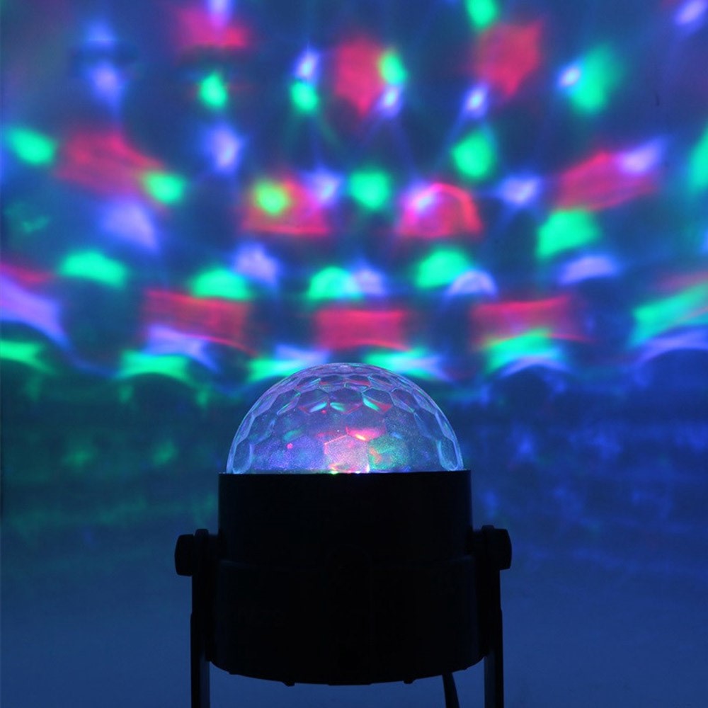 YOUOKLIGHT 7 Moules Lumineux LED RGB Tournant DJ Disco Party Ball - Prise Européenne-5