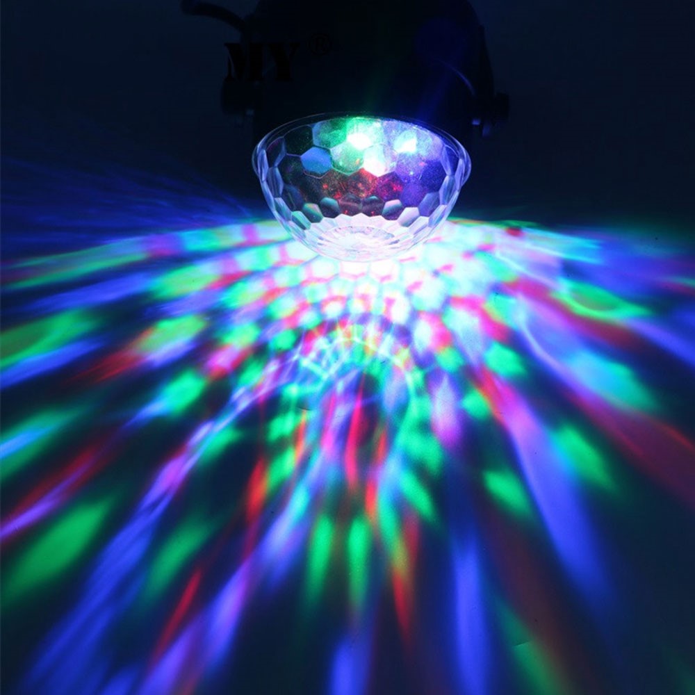 YOUOKLIGHT 7 Moules Lumineux LED RGB Tournant DJ Disco Party Ball - Prise Européenne-7