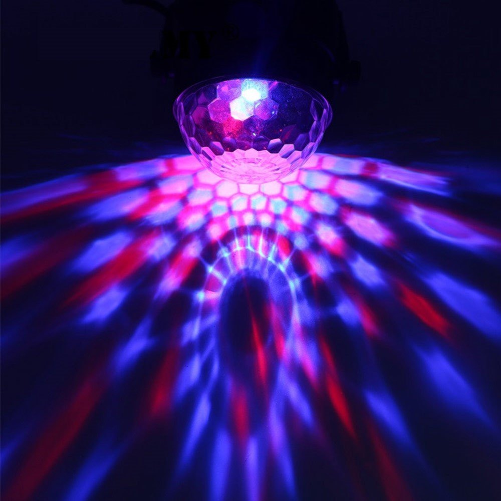 YOUOKLIGHT 7 Moules Lumineux LED RGB Tournant DJ Disco Party Ball - Prise Européenne-8