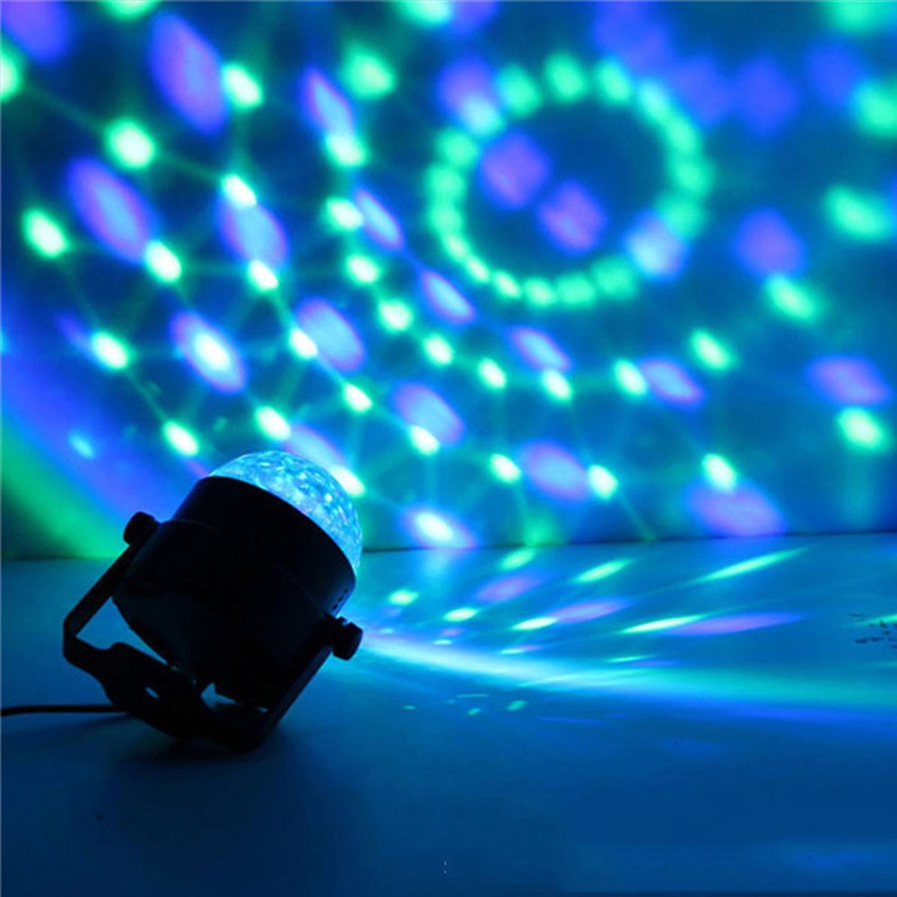 YOUOKLIGHT 7 Moules Lumineux LED RGB Tournant DJ Disco Party Ball - Prise Européenne-9