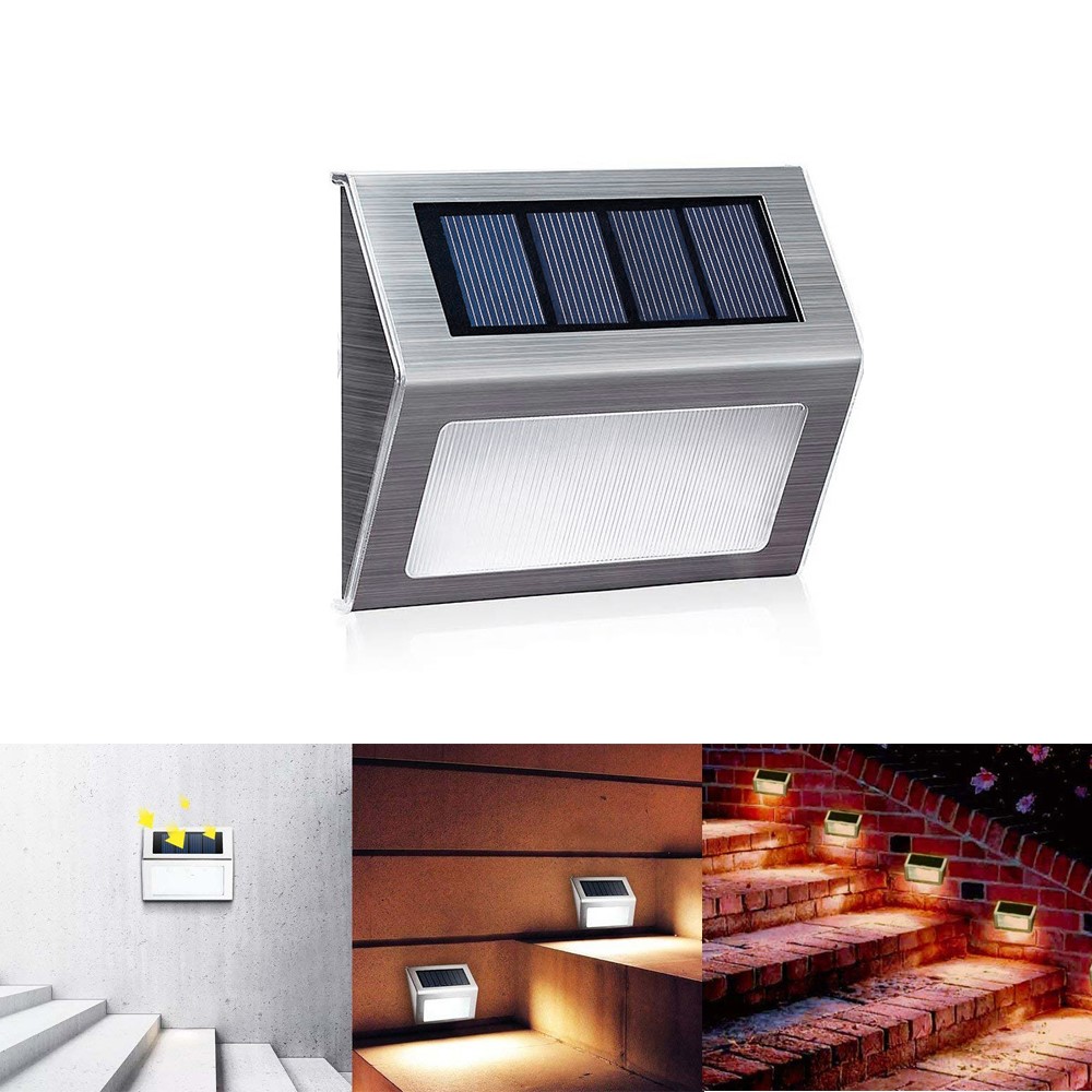 2pcs / Set YOUOKLIGHT YK6411 Blanc Chaud LED Lumière Solaire Escaliers-1