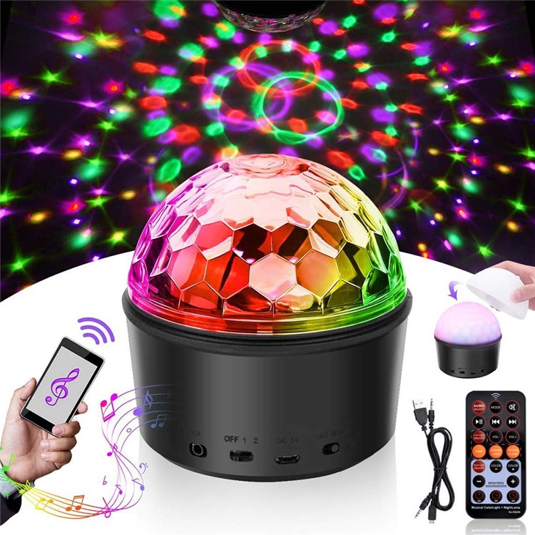 YOUOKLIGHT K23279 Bluetooth Play Music 9-Color LED Magic Ball Stage Light-14