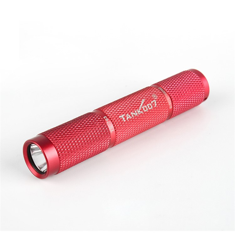 TANK007 TK703 Mini Portable Aluminum Alloy LED Flashlight - Red