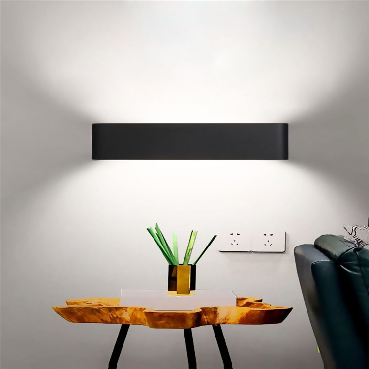 LED Aluminum Lamp Bedside Lamp 18W AC 85-265V Wall Lamp Room Mirror Light Direct Creative Aisle - Black