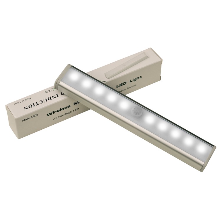 FORECUM L802 3W 10-LED PIR Motion Sensor Light Bar with Magnetic Strip-12
