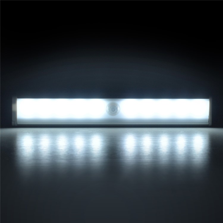 FORECUM L802 3W 10-LED PIR Motion Sensor Light Bar with Magnetic Strip-9