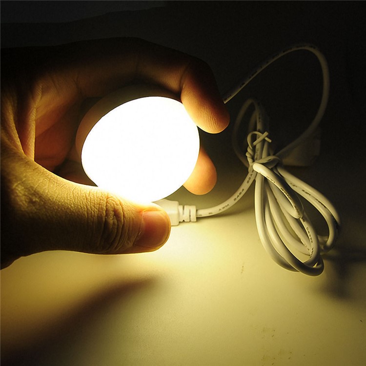 2W Mini USB LED Desk Light Night Lamp with Powerful Magnetic Adsorption - Warm White-2