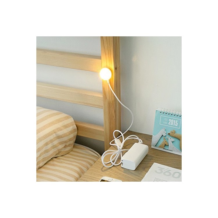 2W Mini USB LED Desk Light Night Lamp with Powerful Magnetic Adsorption - Warm White-4