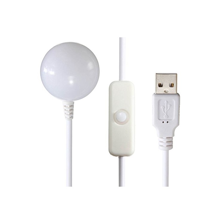 2W Mini USB LED Desk Light Night Lamp with Powerful Magnetic Adsorption - Warm White-8