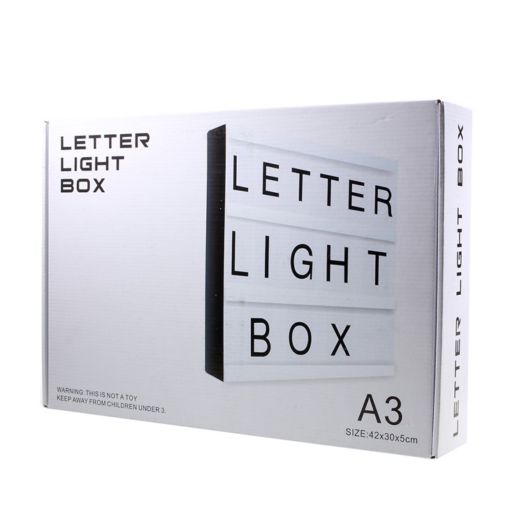 Combinazione Gratuita LED LED Cinematic Lightbox Per Matrimoni Decorazione Del Negozio Con 80 Lettere / Simboli, Xs-la3-16