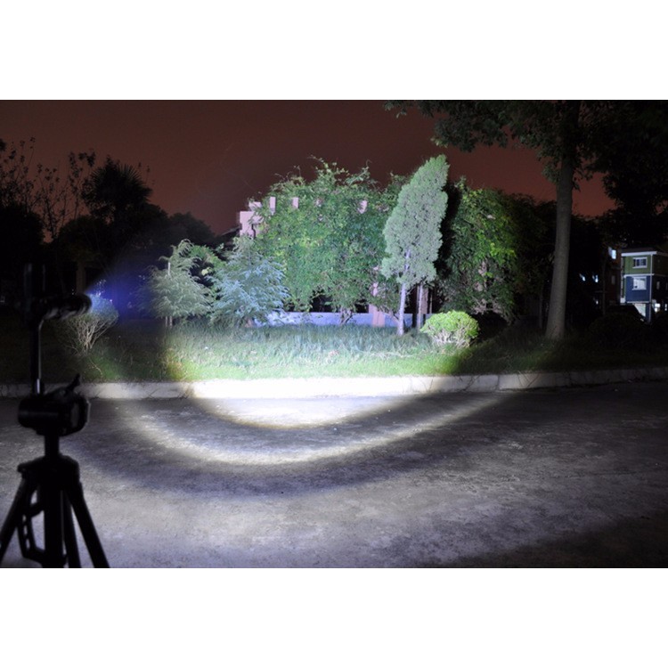Adjustable Focus CREE XM-L T6 2000 Lumens LED Light Flashlight Torch Lantern - Grey-9