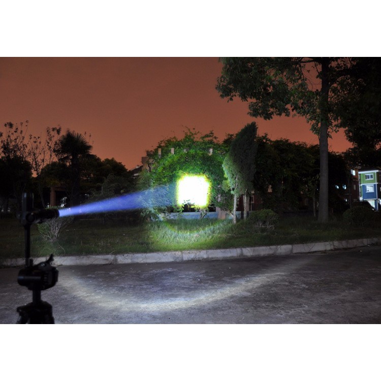 Adjustable Focus CREE XM-L T6 2000 Lumens LED Light Flashlight Torch Lantern - Grey-10