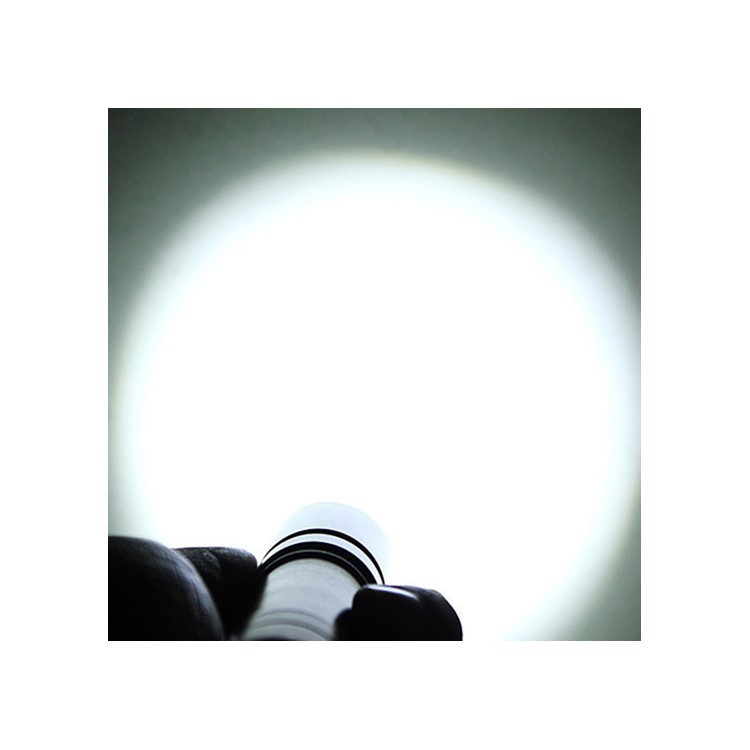 Adjustable Focus CREE XM-L T6 2000 Lumens LED Light Flashlight Torch Lantern - Grey-3