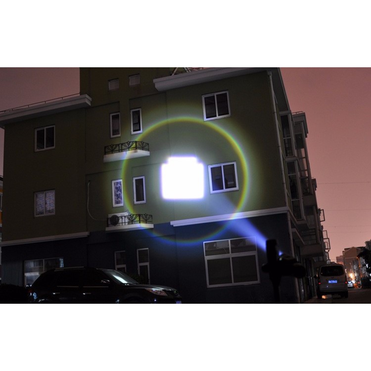 Adjustable Focus CREE XM-L T6 2000 Lumens LED Light Flashlight Torch Lantern - Grey-8