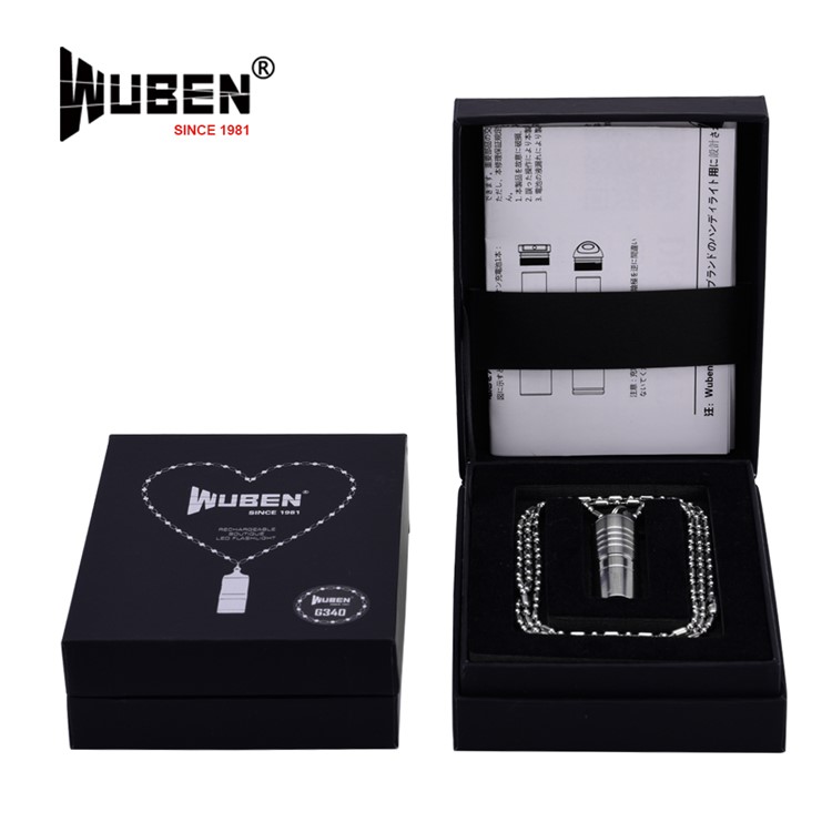 WUBEN G344 Necklace Design Mini Flashlight Rechargeable Waterproof Torch - Desert Yellow-7
