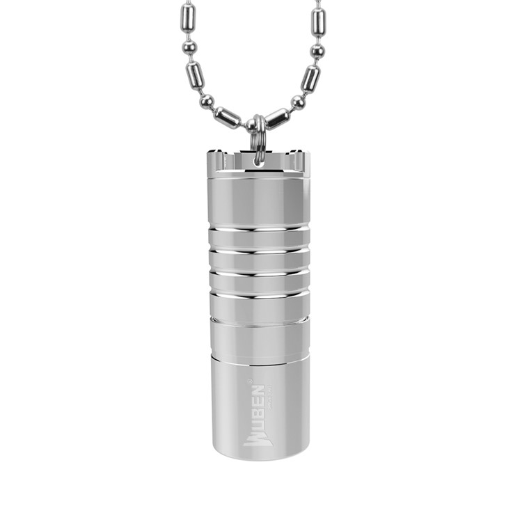 WUBEN G339 Mini Stainless Steel Rechargeable LED Necklace Flashlight-2