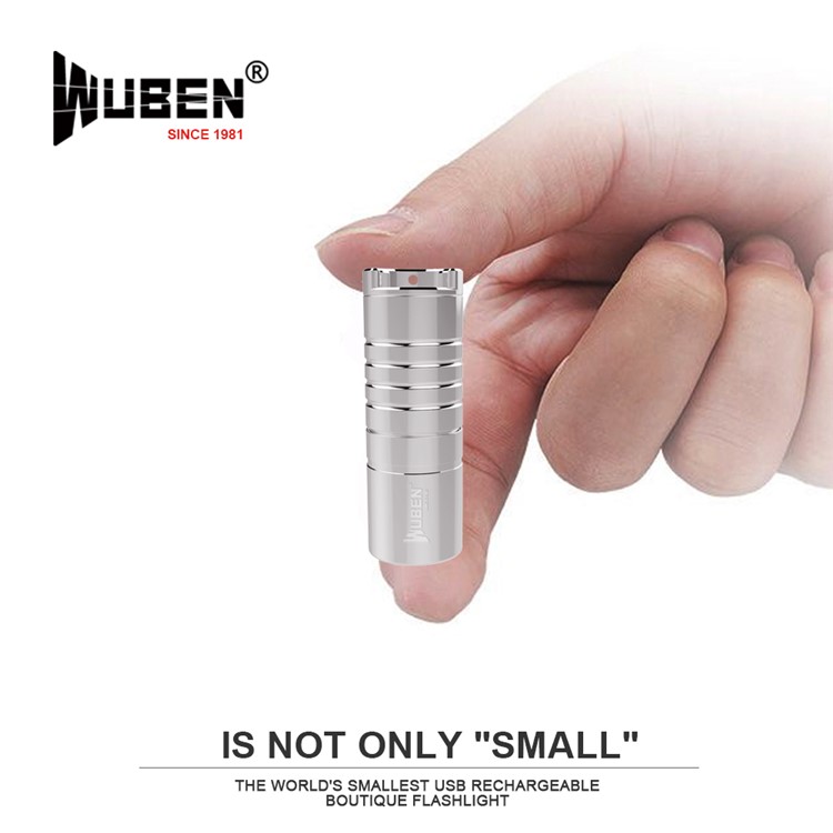 WUBEN G339 Mini Stainless Steel Rechargeable LED Necklace Flashlight-4