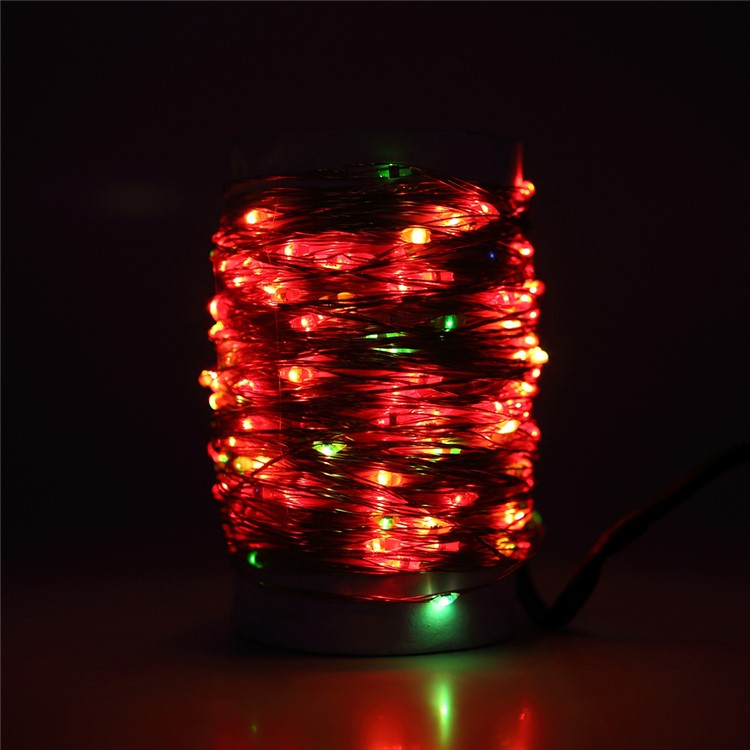 Dimmable 7-color LED String Lights 100-LED 10m with Remote Controller - US Plug-20