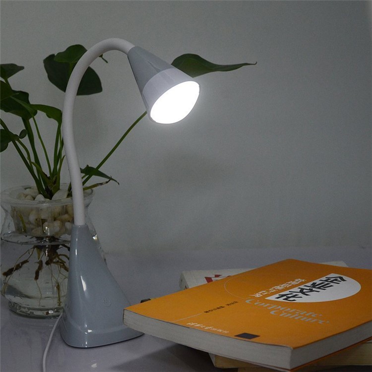 Portable Dimmable LED Desk Reading Lamp Adjustable Goose Neck Light-9