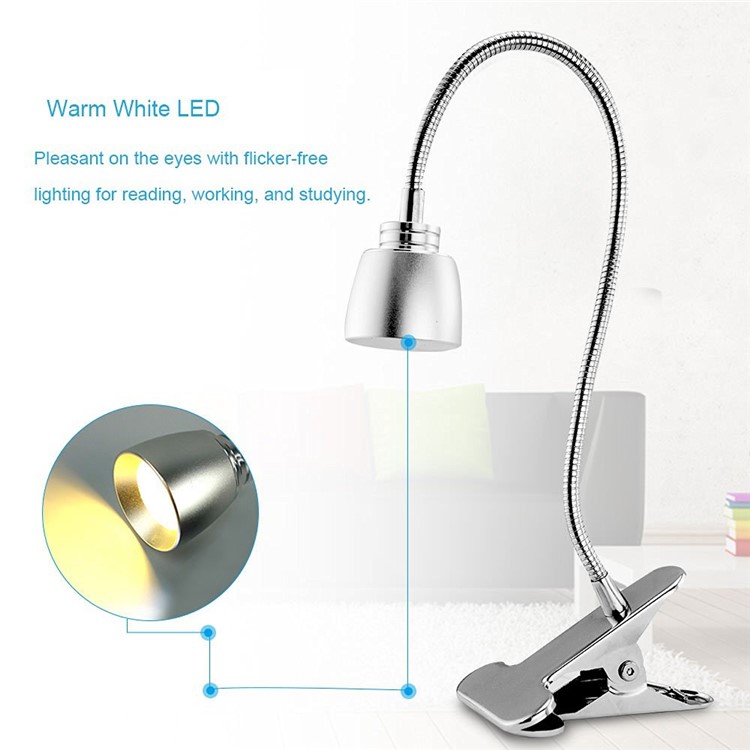 Anpress Dimmable Eye-Care LED Desk Lamp Energy Efficient Table Lamp with Flexible Gooseneck-2