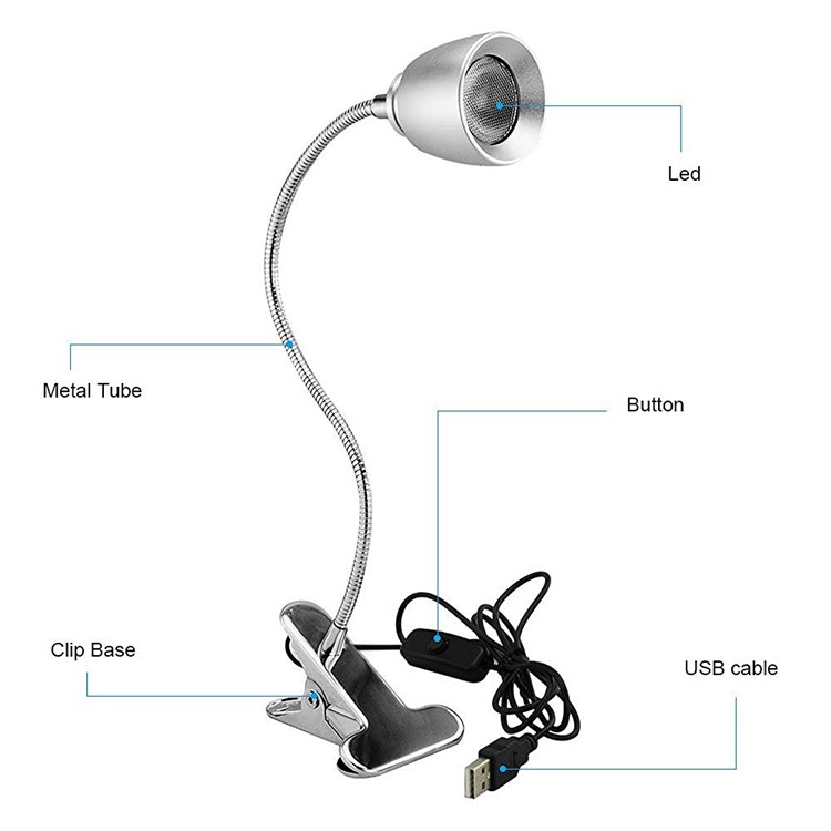 Anpress Dimmable Eye-Care LED Desk Lamp Energy Efficient Table Lamp with Flexible Gooseneck-6
