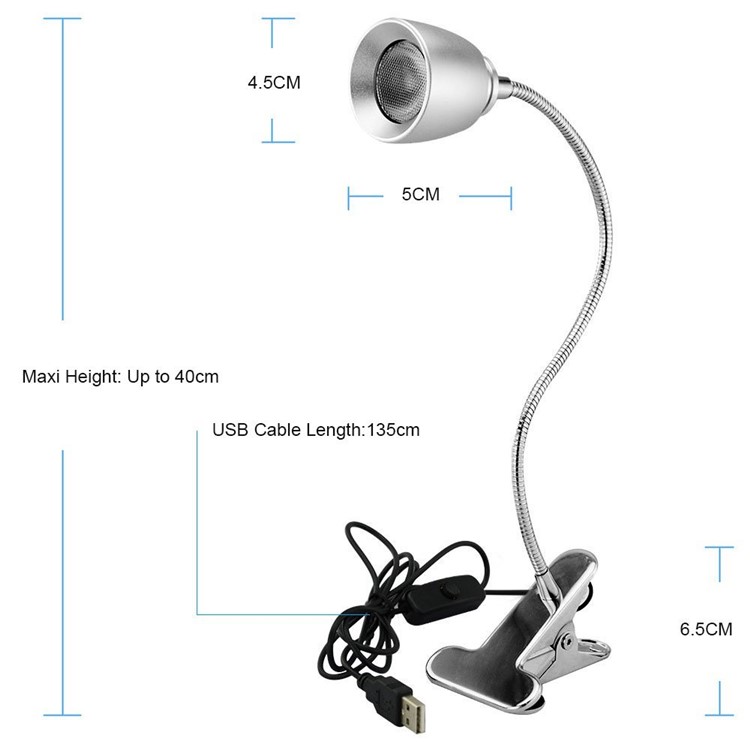 Anpress Dimmable Eye-Care LED Desk Lamp Energy Efficient Table Lamp with Flexible Gooseneck-9