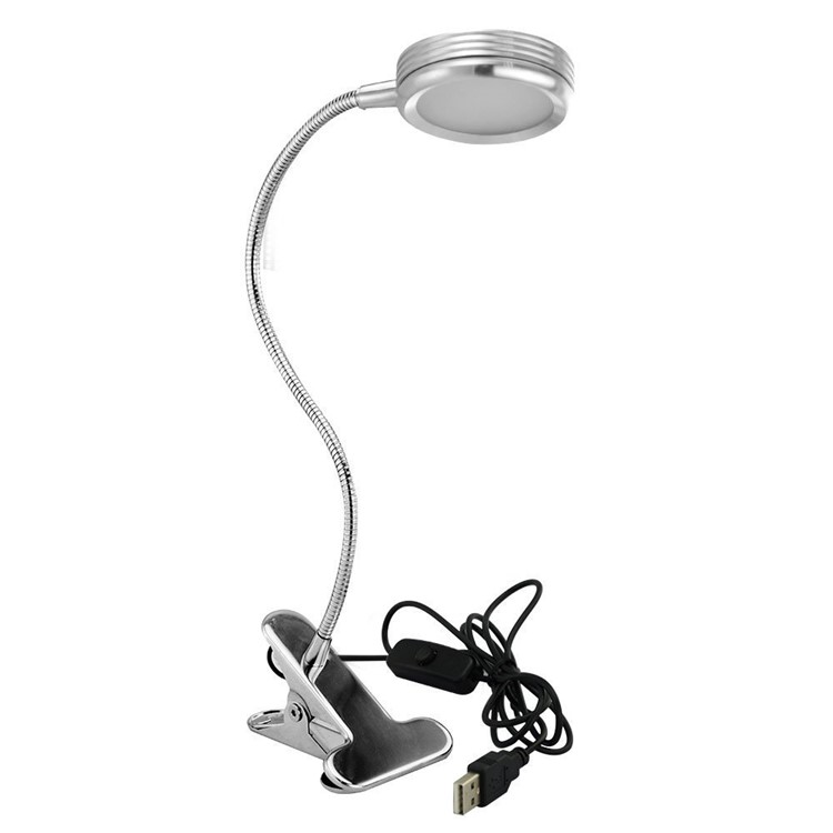 Clip-on Dimmable LED Desktop Lamp Reading Light - Warm White-4