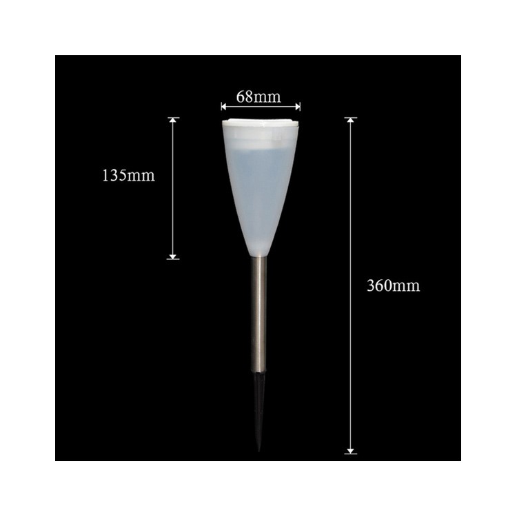 2Pcs SUNOTING Solar Powered Cone Hanging Light Lawn Table Lamp Christmas Decoration - White-3