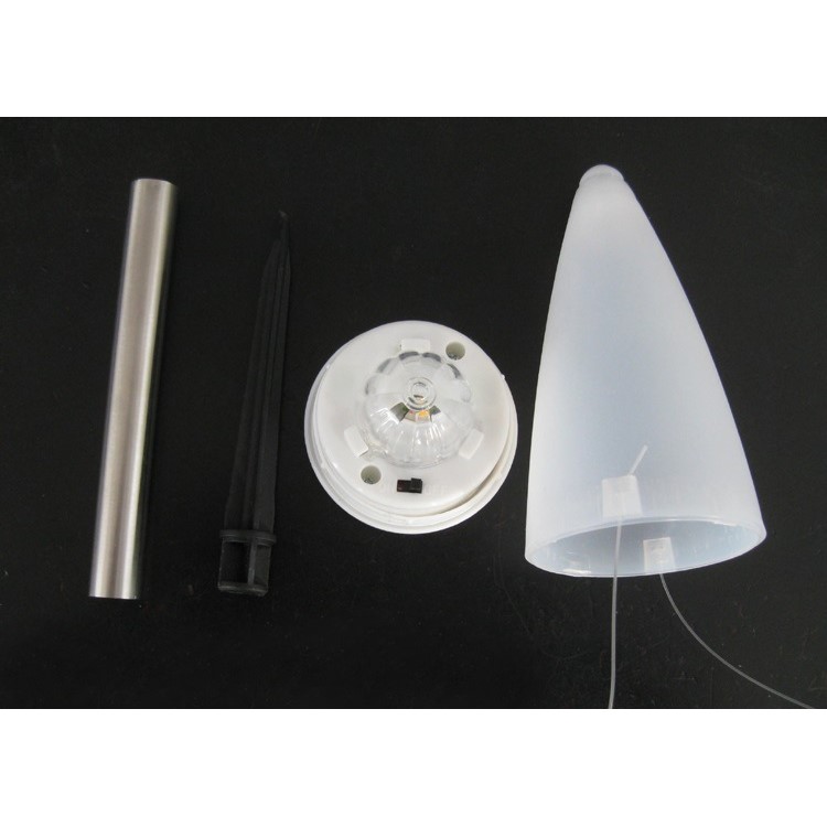 4Pcs SUNOTING Cone Shape Solar LED Hanging Lamp Lawn Table Light - White-5