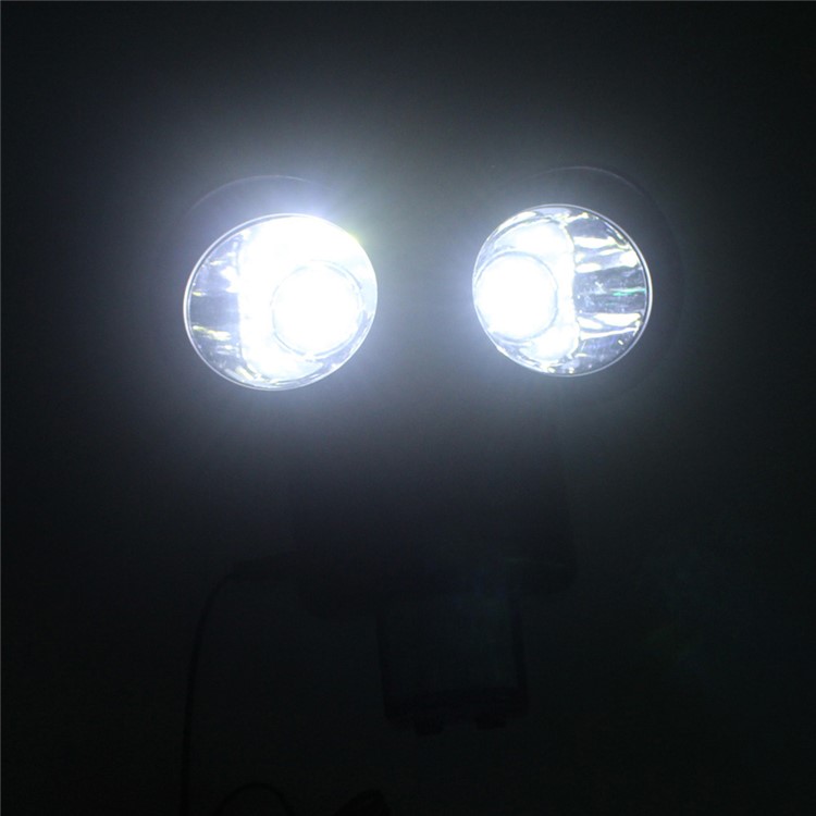Dual Head 22 LED Solar Powered Motion Sensor PIR Security Light A56 - Black-12