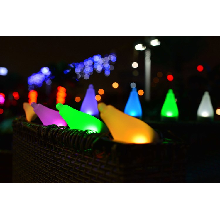 JINDIAN 6Pcs/Set Solar Powered Multi-purpose RGBW LED Lawn Light - Black-12
