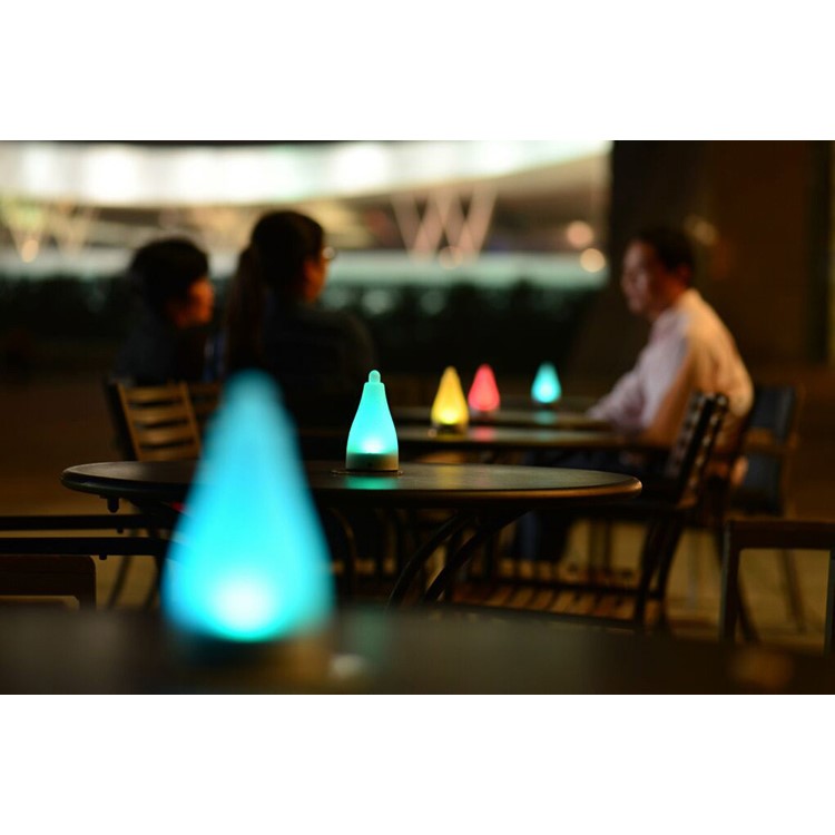 JINDIAN 6Pcs/Set Solar Powered Multi-purpose RGBW LED Lawn Light - Black-20