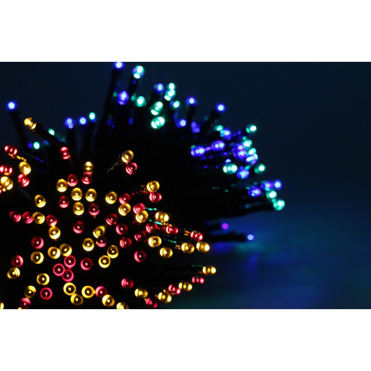 12M 100-LED String Lights Solar Lights for Christmas Tree Wedding Holiday Celebration - Colorful-10