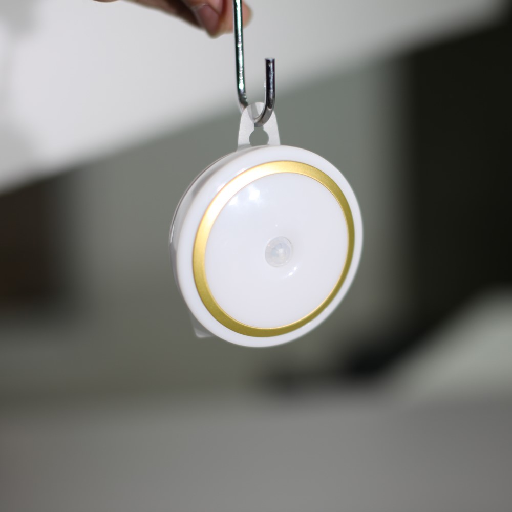 LIGHTMATES Cordless Motion Sensor LED Night Light Battery Powered CL018 - Golden Shell / Warm White Light-5
