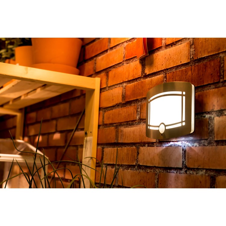 LIGHTMATES Battery-Powered Motion Sensor Activated LED Wall Sconce Night Light Auto On/Off WS01-10