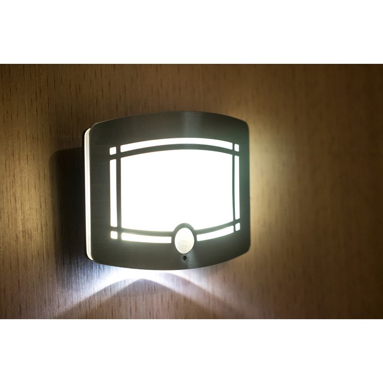LIGHTMATES Battery-Powered Motion Sensor Activated LED Wall Sconce Night Light Auto On/Off WS01-11